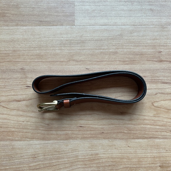 J. Crew Italian Leather Belt (Dark Brown) - Picture 2 of 7